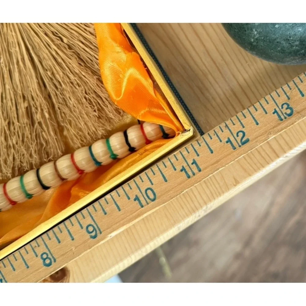 VNT Eco Hand-weaved Straw Hand Brooms Mongolian Made Set Of 5‎ Unique, With Box